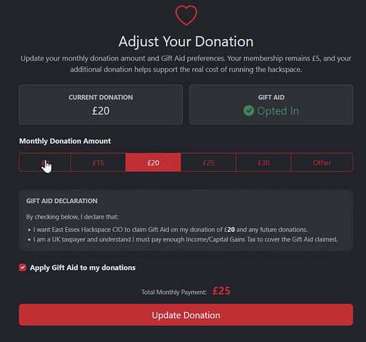Adjust Your Donation